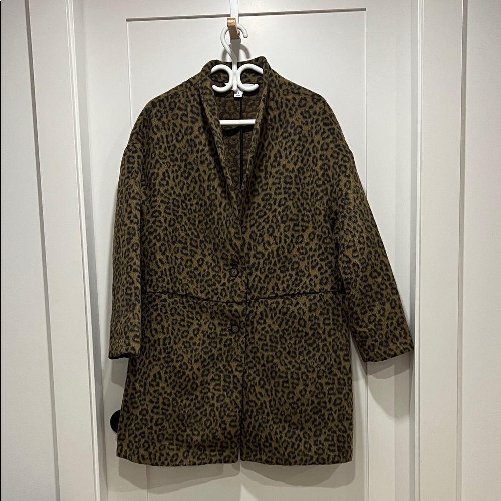 Old Navy Leopard Print Coat - Brown